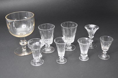 Lot 38 - A group of nineteenth-century glasses