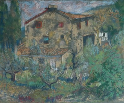 Lot 236 - Philip Meninski (British 1919-2007) Farmhouse near Florence
