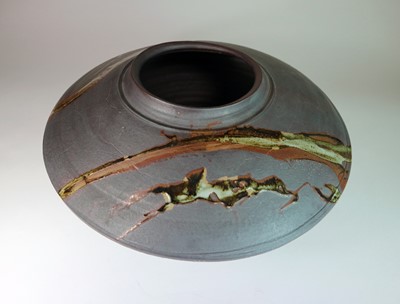 Lot 248 - Tseng Min-Nan (Taiwanese Contemporary) Ovoid Stoneware Vase