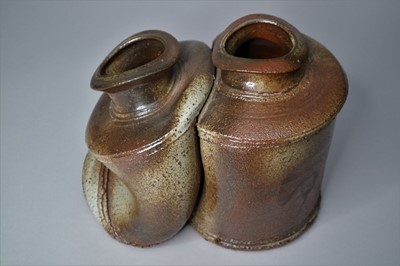 Lot 359 - Tseng Min-Nan (Taiwanese Contemporary) Twin Vessels Sculpture