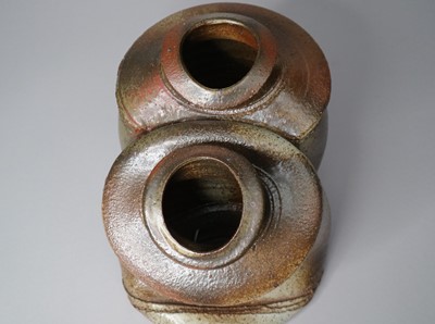 Lot 359 - Tseng Min-Nan (Taiwanese Contemporary) Twin Vessels Sculpture
