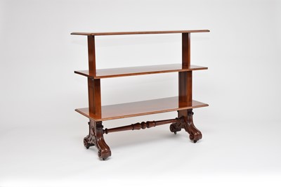 Lot 410 - A William IV/Victorian mahogany metamorphic buffet table