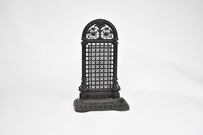 Lot 612 - A Coalbrookdale type cast iron umbrella/stick stand