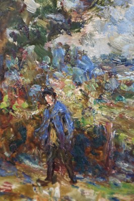 Lot 219 - John Falconar Slater (British 1857-1937) Farmyard Scene with Carter and Horse