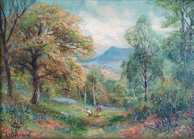 Lot 304 - James Henry Crossland (British 1852-1939) Pair of Lake District Landscapes