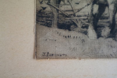 Lot 223 - John Atkinson (1863-1924) Plough Team