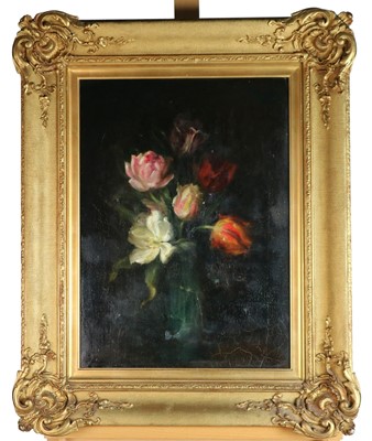 Lot 307 - British School (Late 19th Century) Still Life of Tulips