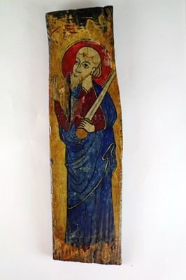 Lot 218 - Continental School Christian Saint Icon Painting