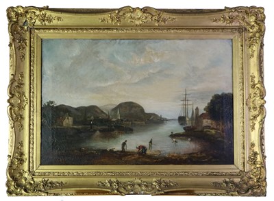 Lot 229 - British School (19th Century) Cockle Pickers in a Bay