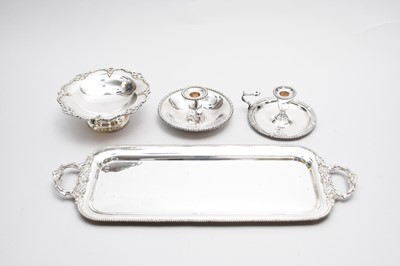 Lot 313 - A collection of silver plate