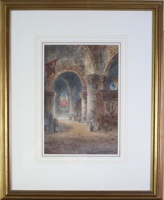 Lot 203 - David Roberts (British 1796-1864) Reims Cathedral Interior