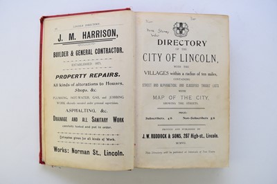 Lot 53 - KELLY'S DIRECTORY OF LINCOLNSHIRE 1905. With J...