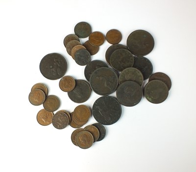 Lot 179 - A collection of English copper and bronze coinage