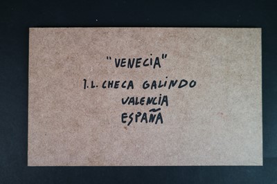Lot 99 - Jose Luis Checa Galindo (Spanish b.1950) Venetia