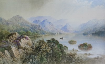 Lot 438 - Cornelius Pearson (British 1805-1891) Large Watercolour of Derwentwater