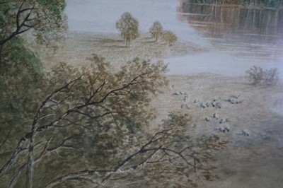 Lot 438 - Cornelius Pearson (British 1805-1891) Large Watercolour of Derwentwater