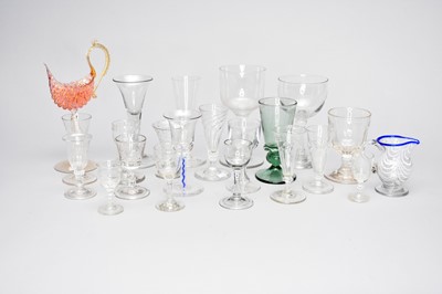 Lot 236 - A group of 18th-century and later glasses