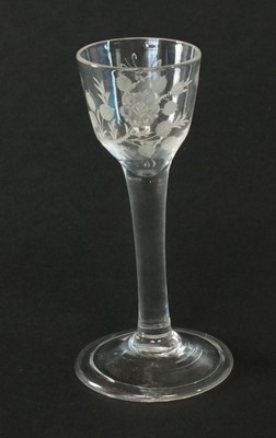 Lot 283 - An 18th-century wine glass