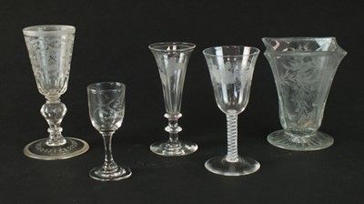 Lot 229 - A group of 18th and 19th-century glassware