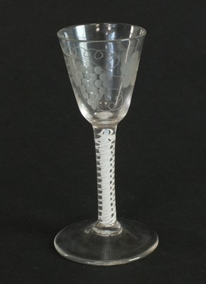 Lot 293 - An 18th-century wine glass