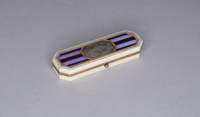 Lot 532 - A George III inlaid ivory toothpick case