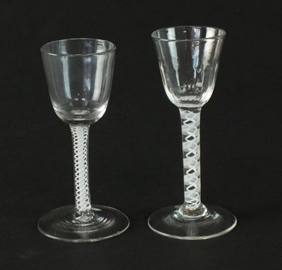 Lot 297 - Two 18th-century drinking glasses