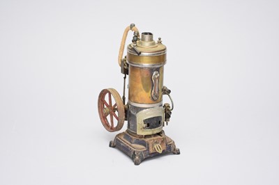 Lot 562 - A scale model static vertical cylinder steam engine