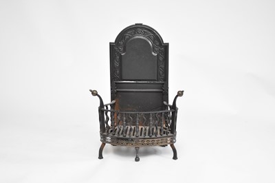 Lot 499 - A 19th century style cast iron fire basket