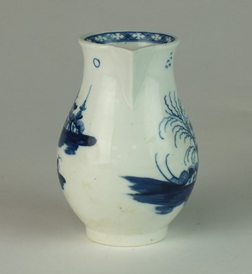 Lot 257 - Caughley 'Rock Strata Island' sparrow beak jug