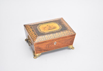 Lot 494 - A Mauchlin decorated box and another decorated with flowers