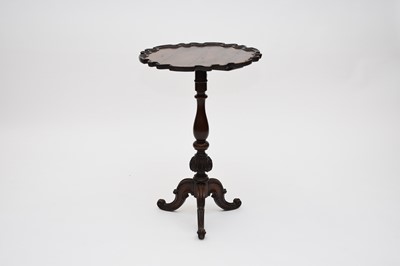 Lot 615 - A 19th century rosewood and mahogany occasional table with piecrust top