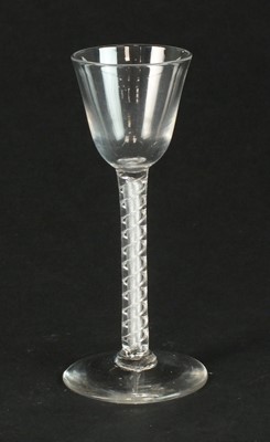 Lot 319 - Mid-18th century wine glass