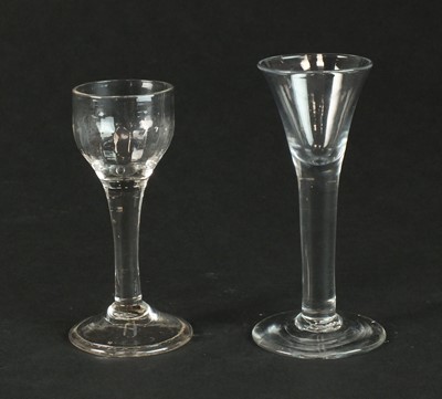 Lot 227 - Two 18th-century drinking glasses