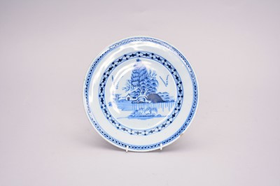 Lot 411 - An English delft plate by Abigail Griffith, circa 1765-75