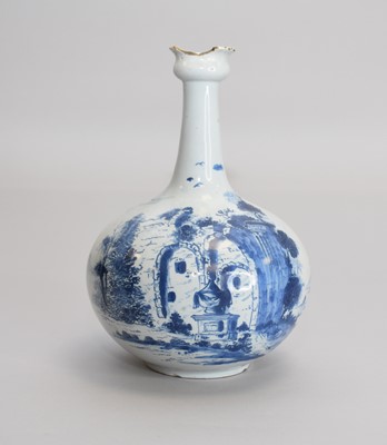 Lot 410 - An English delft guglet, 18th century