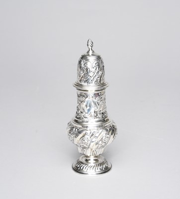 Lot 337 - A Victorian silver sugar caster