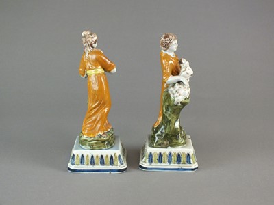 Lot 287 - Two prattware figures, early 19th century