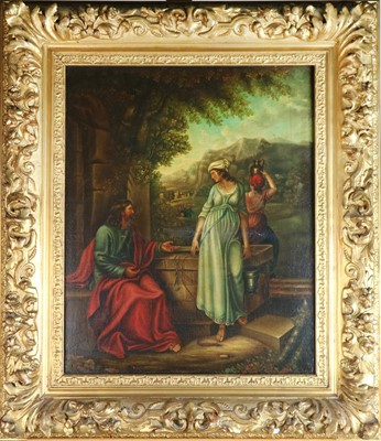 Lot 240 - European School (19th Century) Christ with the Woman of Samaria