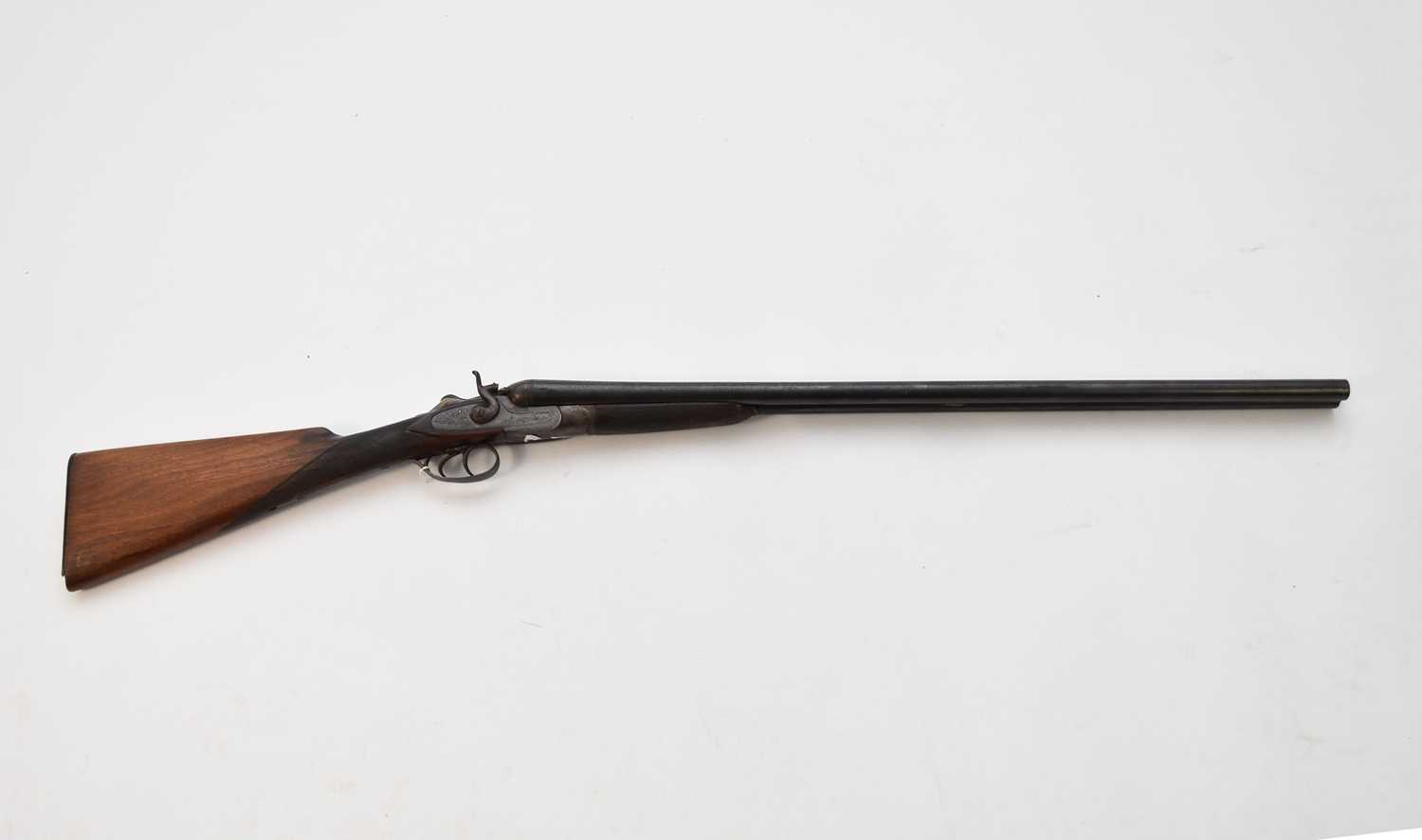 Lot 294 - A Belgian Acier Cockerill, double barrel, 12 bore shotgun