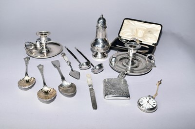 Lot 1 - A collection of silver and plate