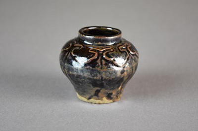 Lot 10 - A Chinese brown glazed stoneware jarlet, Yuan Dynasty