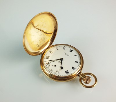 Lot 175 - A Gentleman's J.W. Benson 9ct gold full hunter pocket watch