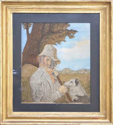Lot 569 - A pair of 19th century woolwork pictures
