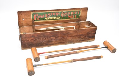 Lot 565 - A 'Waverley Regulation Croquet' set