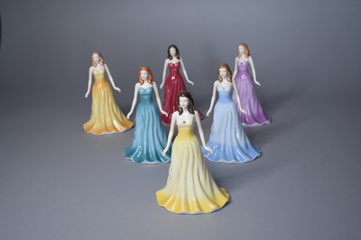 Lot 233 - Six Royal Doulton ladies