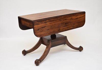 Lot 496 - A 19th century rosewood veneered breakfast table