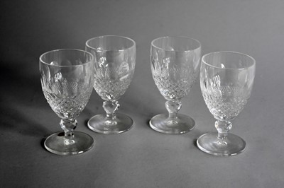 Lot 399 - Four Waterford Crystal 'Colleen' claret glasses