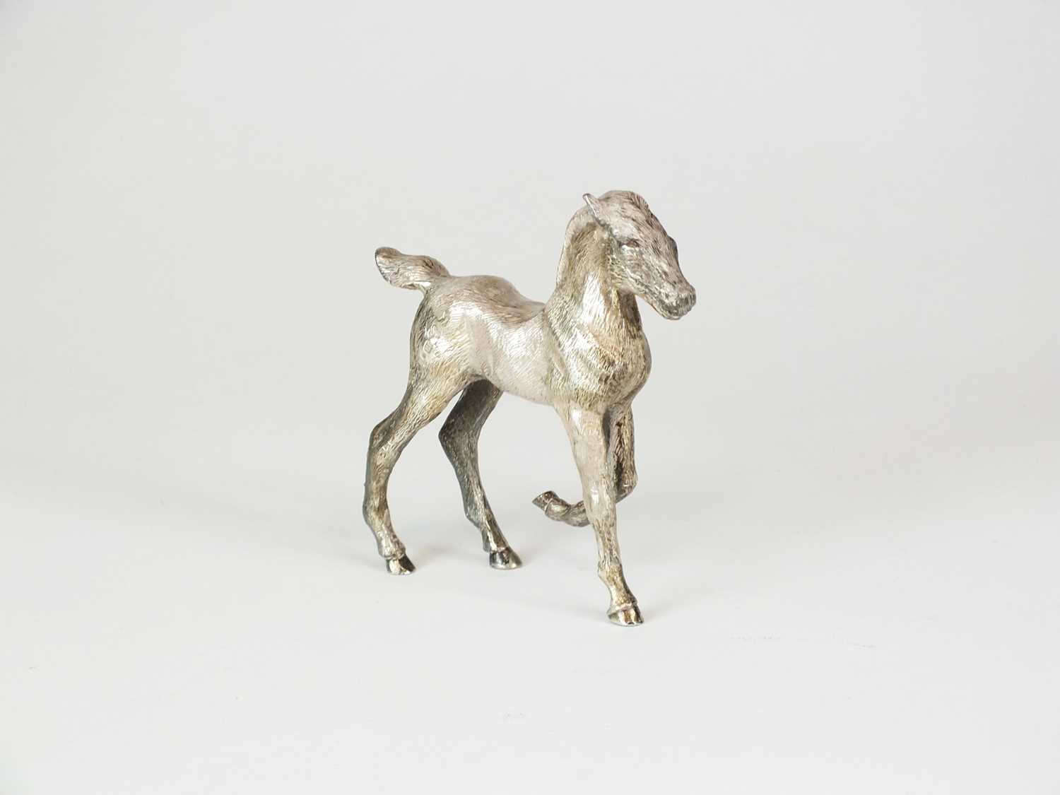 Lot 119 - A novelty silver model of a foal