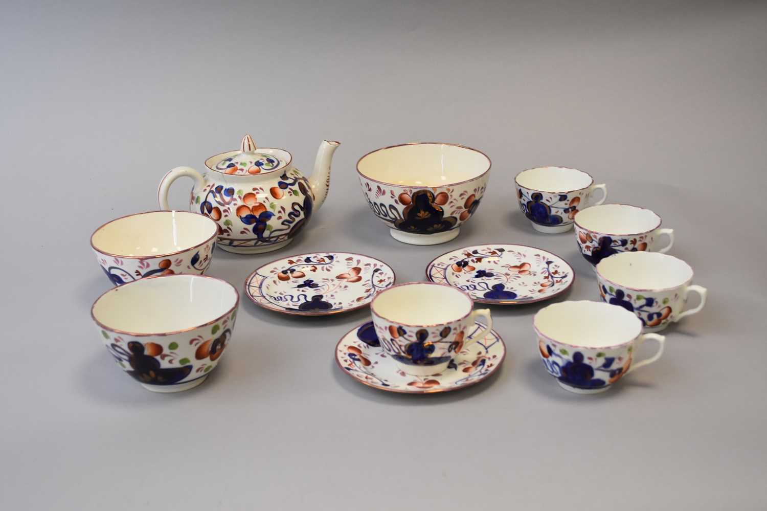 Lot 406 - A collection of Gaudy Welsh pottery, 19th...