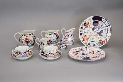 Lot 406 - A collection of Gaudy Welsh pottery, 19th...